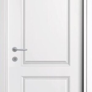 Porta stampata 2 bugne laccata bianco